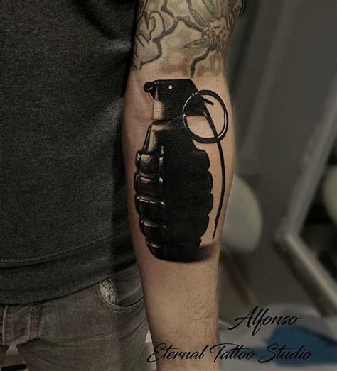 Grenade Tattoo on Arm | Best Tattoo Ideas Gallery