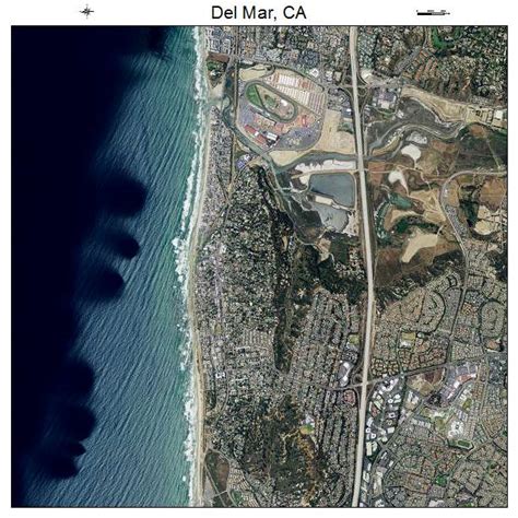 Aerial Photography Map of Del Mar, CA California