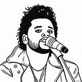 The Weeknd Performing On Stage Coloring Page 24673 19497 sketch template