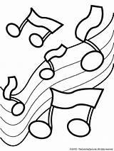 Music Notes Coloring Page sketch template