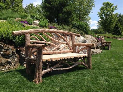 15+ Awesome Rustic Wood Garden Bench Ideas - Go Travels Plan | Garden ...