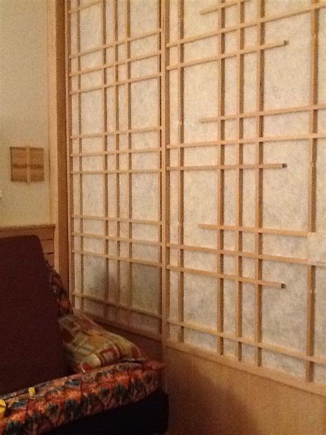 Shoji screens as moving wall to separate sleeping area for guests. 4 ...