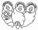 Triplets Coloring Coloring Pages sketch template