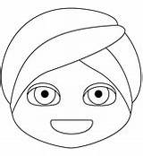 Person Wearing Turban coloring page  Free Printable Coloring Pages sketch template