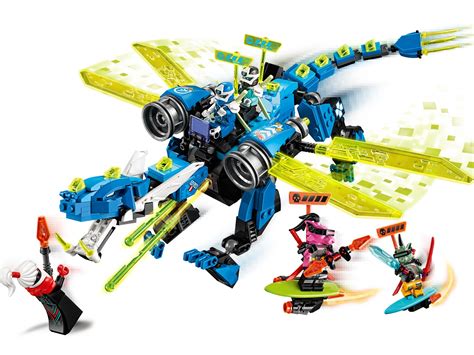 Toys & Games LEGO 71711 Ninjago Jays Cyber Dragon Mech Building Set ...