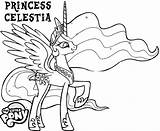 My Little Pony Princess Celestia Printable Coloring Pages  sketch template
