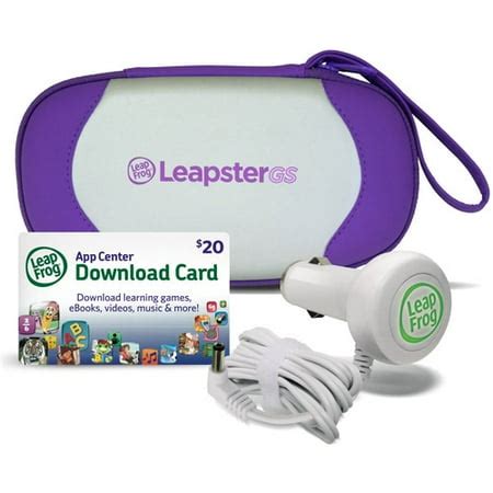 LeapFrog LeapsterGS Explorer Travel & Play Accessories Bundle, Purple ...