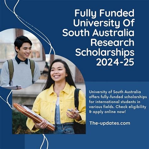 Fully Funded University Of South Australia Research Scholarships 2024-25