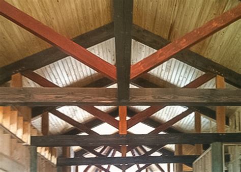 King Post Trusses Timber Frame Design Wood Ceiling Beams | My XXX Hot Girl