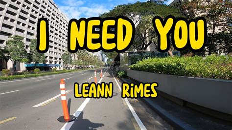 I Need You / LeAnn Rimes / Lyrics - YouTube