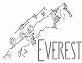 Everest Coloring Page sketch template