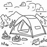 Adventurous Summer Camping Coloring Page  Pagescom sketch template
