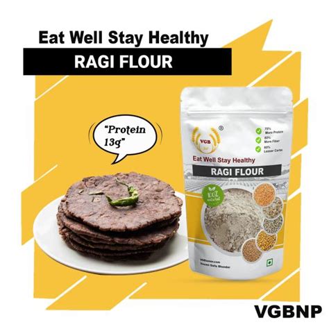 VGBNP 100% Natural & Original Finger Millet Flour Kezhvaragu (Ragi Flour) Pure Nachani ka Aata ...