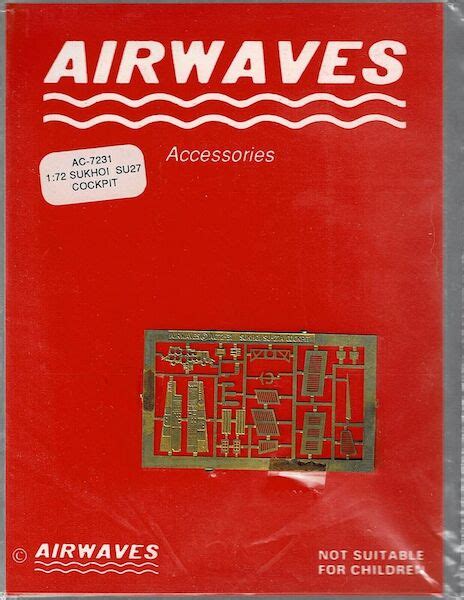 Airwaves AC7231 Detailset Su27 Flanker Cockpit