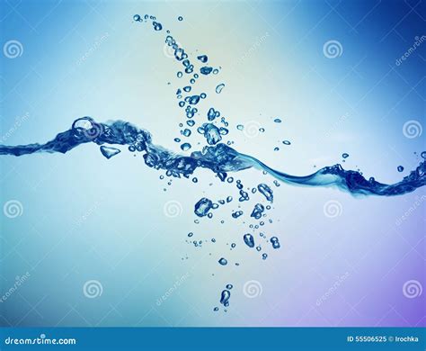 Blue water splash isolated stock image. Image of color - 55506525