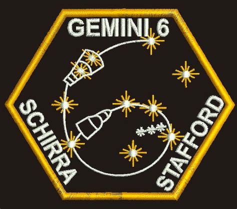 Gemini Program Mission Patch Machine Embroidery Design - Etsy