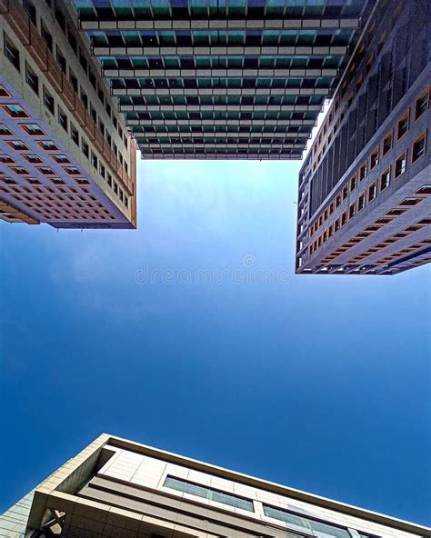 The Blue Sky Framing with Modern Building Stock Image - Image of modern ...