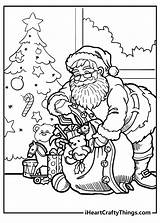 Santa Coloring Pages sketch template