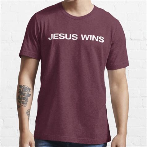 "Jesus Wins" T-shirt for Sale by anndouthat | Redbubble | jesus t ...