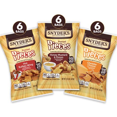 Snyder's of Hanover Pretzel Pieces, Variety Pack of Pretzels Individual ...