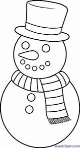Sweet Clip Art  Cute Free And Coloring Pages Snowman sketch template