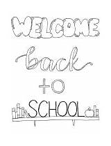 Welcome Back Coloring Pages sketch template