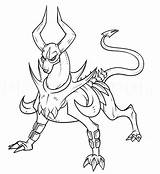 Mega Houndoom Pokemon Coloring Page  Free Printable Pages For sketch template