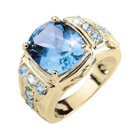 Mediterranean Blue Topaz Ring – Timepieces International