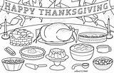 Thanksgiving Dinner Coloring Poster/instant Download  Etsy sketch template