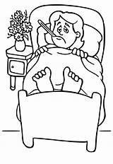 Sick In Bed Coloring Pages Printable For Free Download sketch template