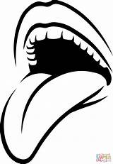 Dibujo De Lengua Para Colorear  Dibujos Imprimir Gratis sketch template