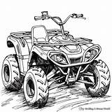 Utv Coloring Pages Vector Polaris Rzr 4 Seaters Sticker  Spreadshirt sketch template