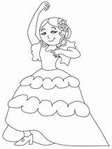Flamenco Dancer Sheet Coloring Pages sketch template