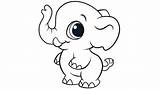 baby elephant coloring Pages Print sketch template
