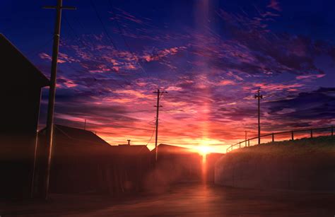 Sunset City Anime Wallpapers - Wallpaper Cave