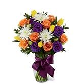 Dress Up Your Day Orange Rose Bouquet at Send Flowers