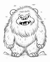 Yeti Coloring Pages Bring The Abominable Snowman To Life With Fun And  sketch template
