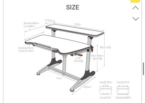 Ergonomic Height adjustable desk, Furniture & Home Living, Furniture ...