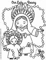 How To Pray The Rosary Coloring Page Pages sketch template
