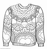 Sweater Coloring Sheet Pages sketch template