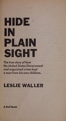 Hide in plain sight (1978 edition) | Open Library