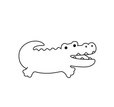 Cute Alligator Drawing