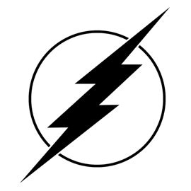 The Flash Symbol Stencil | Free Stencil Gallery