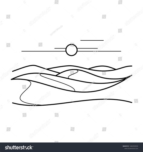 2,160 Sand Dune Outline Images, Stock Photos, 3D objects, & Vectors ...