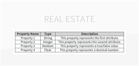 Real Estate Excel Template And Google Sheets File For Free Download - Slidesdocs