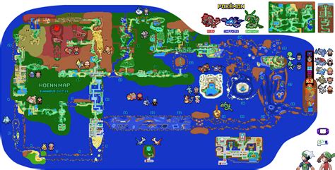 Pokemon Hoenn Region Map by Euanverse on Newgrounds