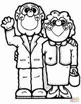 Eldery Couple Coloring Page  Free Printable Coloring Pages sketch template