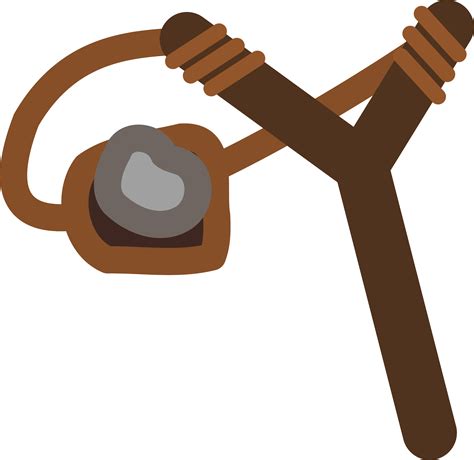 Slingshot with stone in it vector clipart image - Free stock photo - Public Domain photo - CC0 ...