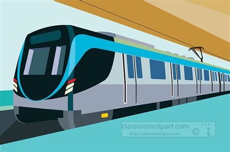 Train Clipart-metro train transportation clipart