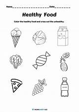 Healthy Food Coloring Worksheets  WorksheetsGO sketch template